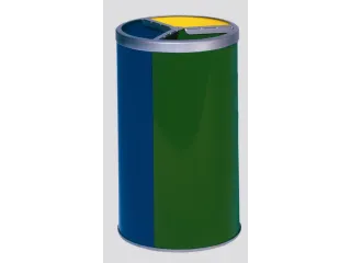 Afvalverzamelstation 3x30 Liter Ral1023/ral5010/ral6001 - 1