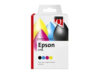 Inktcartridge Quantore alternatief tbv Epson 27XL zwart+3kleur - 2