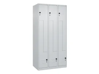 Z-garderobekast,HxBxD 1850x900x500mm,vak B 150/300mm,draaigrendel - 1