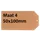 Label karton nr 4 200gr 50x100mm chamois 1000 stuks