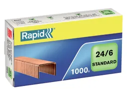 Nieten Rapid 24/6 kopercoating standaard 1000 stuks