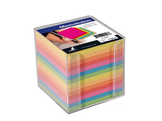Support pour bloc mémo contenu Kangaro 9x9x9cm couleurs ass. Cello de