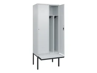 locker voor scheiding van kleding,HxBxD 2120x800x815mm,2vak - 2