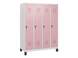 schoollocker,HxBxD 1630x1200x500mm,4vak,vak B 300mm,draaigrendel - 2