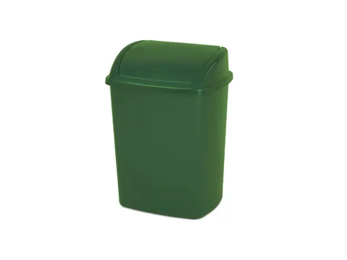 Afvalbak met Swing deksel 15 Liter Groen