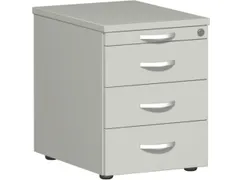 mobiel ladeblok,HxBxD 570x430x600mm,4lade(n),cil.-slot,romp lichtgrijs