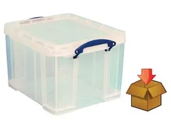 Cardboard Hangmappenkoffer 35 Liter transparant A4