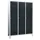 lockerkast,HxBxD 1850x1200x500mm,3vak,RAL7035,front RAL7016