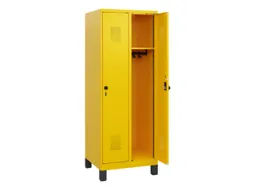 schoollocker,HxBxD 1630x600x500mm,2vak,vak B 300mm,draaigrendel,voeten