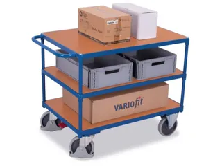 Tafelwagen 500kg 1200x800mm 3 Etages Houten Plaat - 1