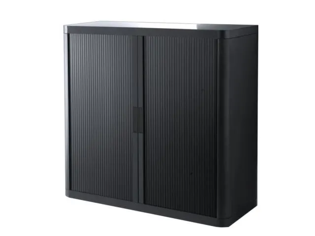 Roldeurkast HxBxD 1040x1100x415mm 2 Oh Zwart