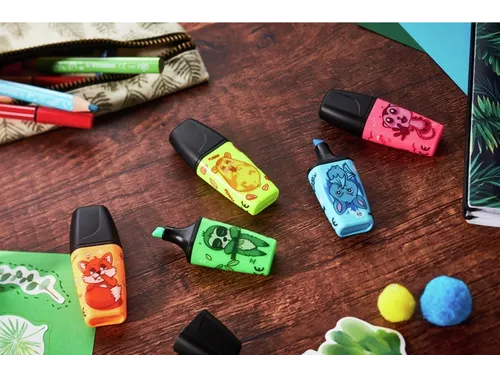 Markeerstift STABILO BOSS Animal Vibes mini assorti blister à 3 stuks