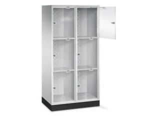 grootvolume-lockersysteem,HxBxD 1750x820x500mm,2x3vakken,cil.-slot - 1