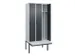 locker voor scheiding van kleding,HxBxD 2120x900x815mm,3vak