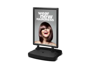 Stoepbord Windtalker City Plastic Voet A1 Zwart