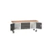 werkbank,HxBxD 830x2000x600mm,multiplexblad,uitrusting: 3laden,2kasten