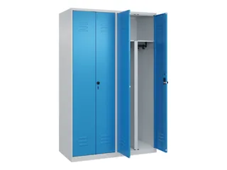 PBM-locker,HxBxD 1850x1200x500mm,4vak,vak B 300mm,draaigrendel - 2
