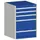 ladekast HxBxD 900x650x525mm 5laden romp RAL7035 front RAL5010