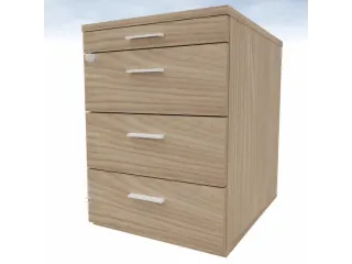 mobiel ladeblok,HxBxD 585x420x560mm,3lade(n),centr. vergrendeling - 4