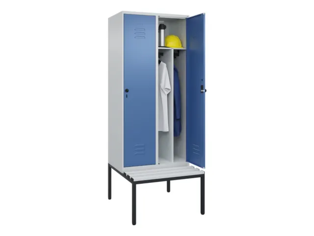 locker voor scheiding van kleding,HxBxD 2120x800x815mm,2vak