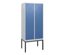 locker,HxBxD 1950x800x500mm,2vak,vak B 400mm,cil.-slot,voetonderstel