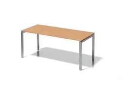 In hoogte verstelbaar bureau,HxBxD 650-850x1800x800mm,blad beuken