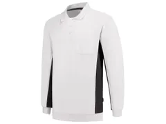 Tricorp TS2000 302001 Bicolor polosweater, wit/grijs, maat M, per stuk