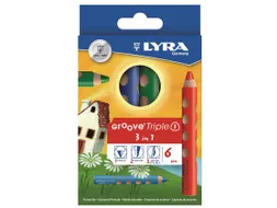 Kleurpotlood LYRA Groove Triple One 6 kleuren