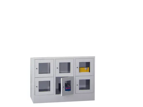Vakkenkast Vensterdeuren 855x1230x500mm 6 Vakken 400mm Cilinderslot