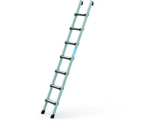 ladder,eenzijdig,9,treden,balk L 2,68m,geëloxeerd - 2