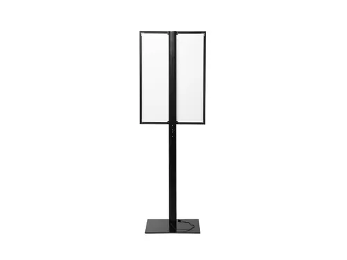 Verlichte Infostandaard LED Slide In A1 Zwart