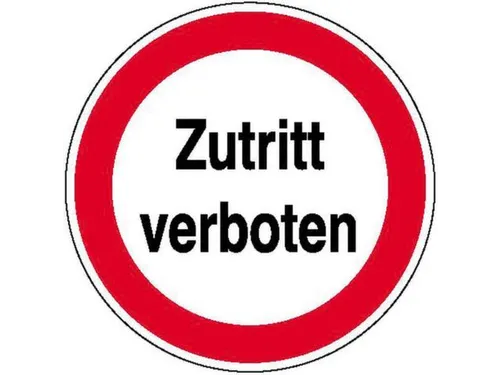 verbodsbord,Verboden toegang,PVC,Ø 200mm