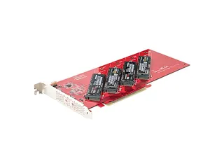 Quad M.2 PCI Express SSD Adapter Kaart voor NVMe/Ahci Ssd - 8