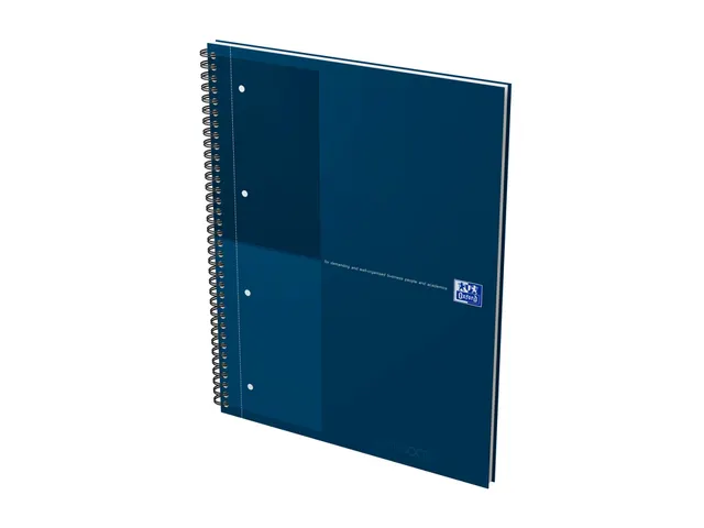 Spiraalblok Oxford International Notebook A4+ lijn Petrol Blauw