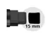 Marqueur acryl Schneider Paint-It 330 15mm noir