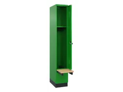 locker met bank,HxBxD 1950x300x815mm,1vak,vak B 300mm,draaigrendel