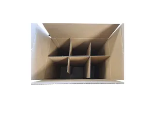 Flesverpakking IEZZY 6 vakken bruin 10 stuks - 3