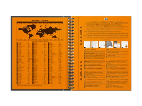 Spiraalblok Oxford International Notebook A5+ ruit 5mm