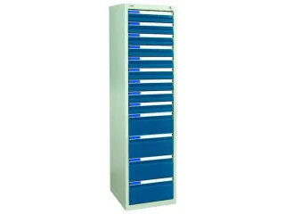 ladekast HxBxD 1800x500x500mm 13laden vergrendeling RAL7035 RAL5010 - 2
