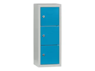 lockerkast,HxBxD 598x225x200mm,cil.-slot,sokkel,RAL7035,front RAL5012 - 2
