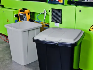 Afvalcontainer DURABIN ECO 90 Liter Vierkant Zwart - 3