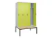 locker voor scheiding van kleding,HxBxD 2120x1200x815mm,4vak