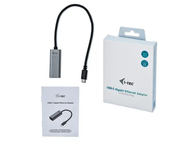 i-tec Metal USB-C Gigabit Ethernet Adapter, Bedraad, USB Type-C, Ether
