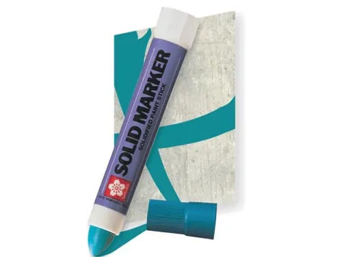 merkstift Solid Marker blauw, brede punt