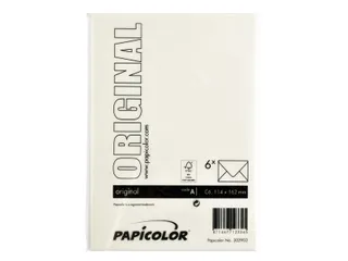 Envelop Papicolor C6 114x162mm anjerwit Gegomd - 3