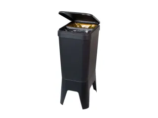 Bonton Circubin Duurzame Afvalbak 20+20 Liter antraciet met deksel - 2