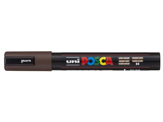 Paintmarker Uni POSCA PC5M medium donkerbruin