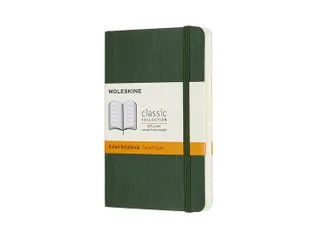 Notitieboek Moleskine pocket 90x140mm lijn soft cover myrtle green - 1