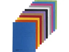 Map glanskarton 355g met veer A4 rood