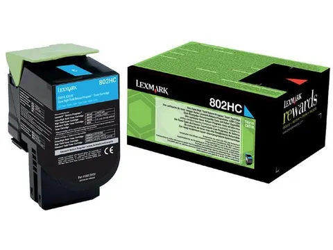 Return Program toner 802 3.000 pagina 80C2HC0 cyaan